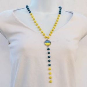 Ukraine Flag Necklace Unisex